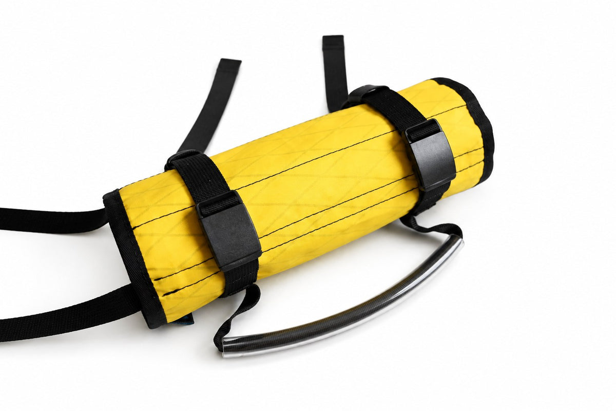 Ice Screw Roll — aluminium handle and compression straps
